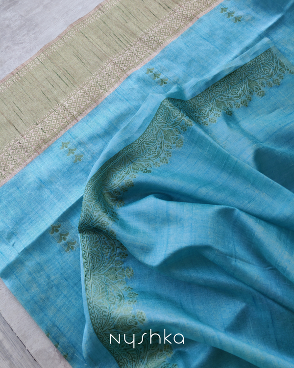 Semi tussar saree