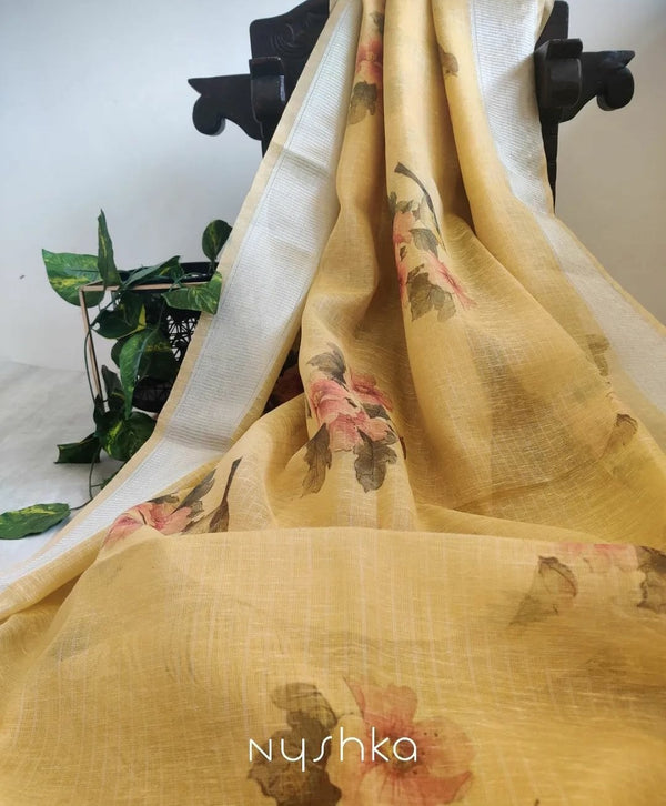 Linen Tissue Saree