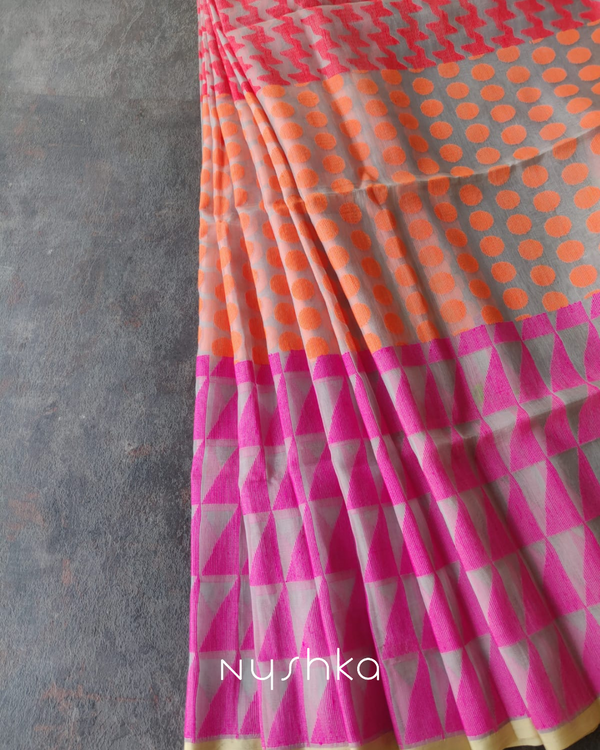Kora jute Saree